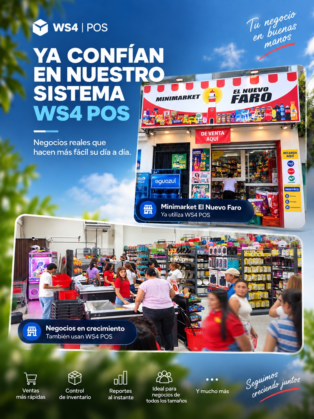 Negocio que utiliza WS4 POS